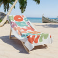 Outer Banks North Carolina Lover Retro Groovy Beach Towel Gift Extra Large Soft Heavyweight Oversized Beach Towel Graphic Tee – Feel-Good Design · High-Quality Print