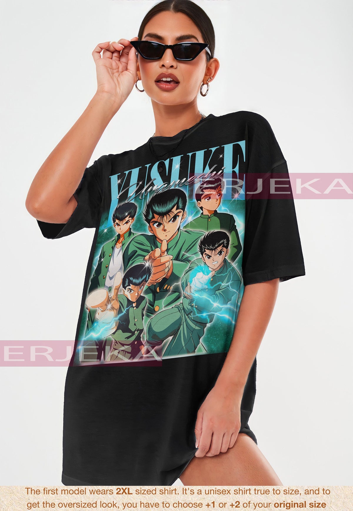 Yusuke Urameshi YYH Shirt Anime Gift For Him Puu YYH Sticker Botan Tshirt For Suzaku Kuwabara Appareal Kurama Tee Yukina Graphic Tee – Aesthetic Look · Top Pick For Any Outfit