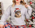 Xmas Sweatshirt Chausie Cat Christmas Sweater Xmas Jumper Day Santa Hat For Men Women Kids Stocking Filler Sweatshirt – Cozy Vibes · Perfect For Daily Wear