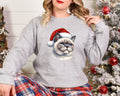 Xmas Sweatshirt Colorpoint Shorthair Cat Christmas Sweater Xmas Jumper Day Santa Hat For Men Women Kids Stocking Filler Sweatshirt – Soft Feel · Great Gift For Fans