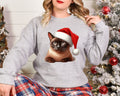 Xmas Sweatshirt Egyptian Mau Cat Christmas Sweater Xmas Jumper Day Santa Hat For Men Women Kids Stocking Filler Sweatshirt – Premium Graphic · Top Pick For Any Outfit