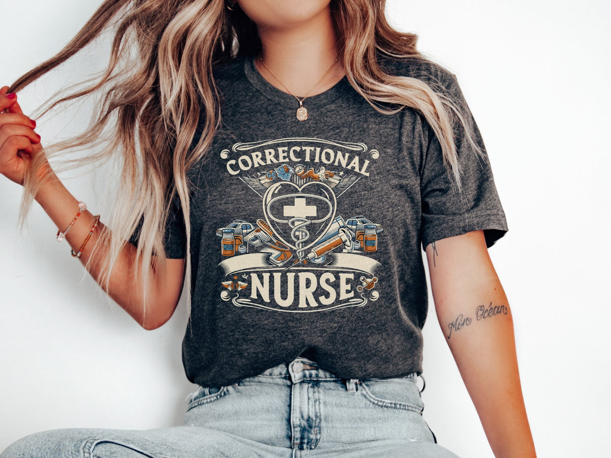 Correctional Nurse shirt corrections nurse t shirt gift for correctional nurse correctional nurse Tshirt Correctional Nurse gift Graphic Tee – Aesthetic Look · Trending Graphic Apparel