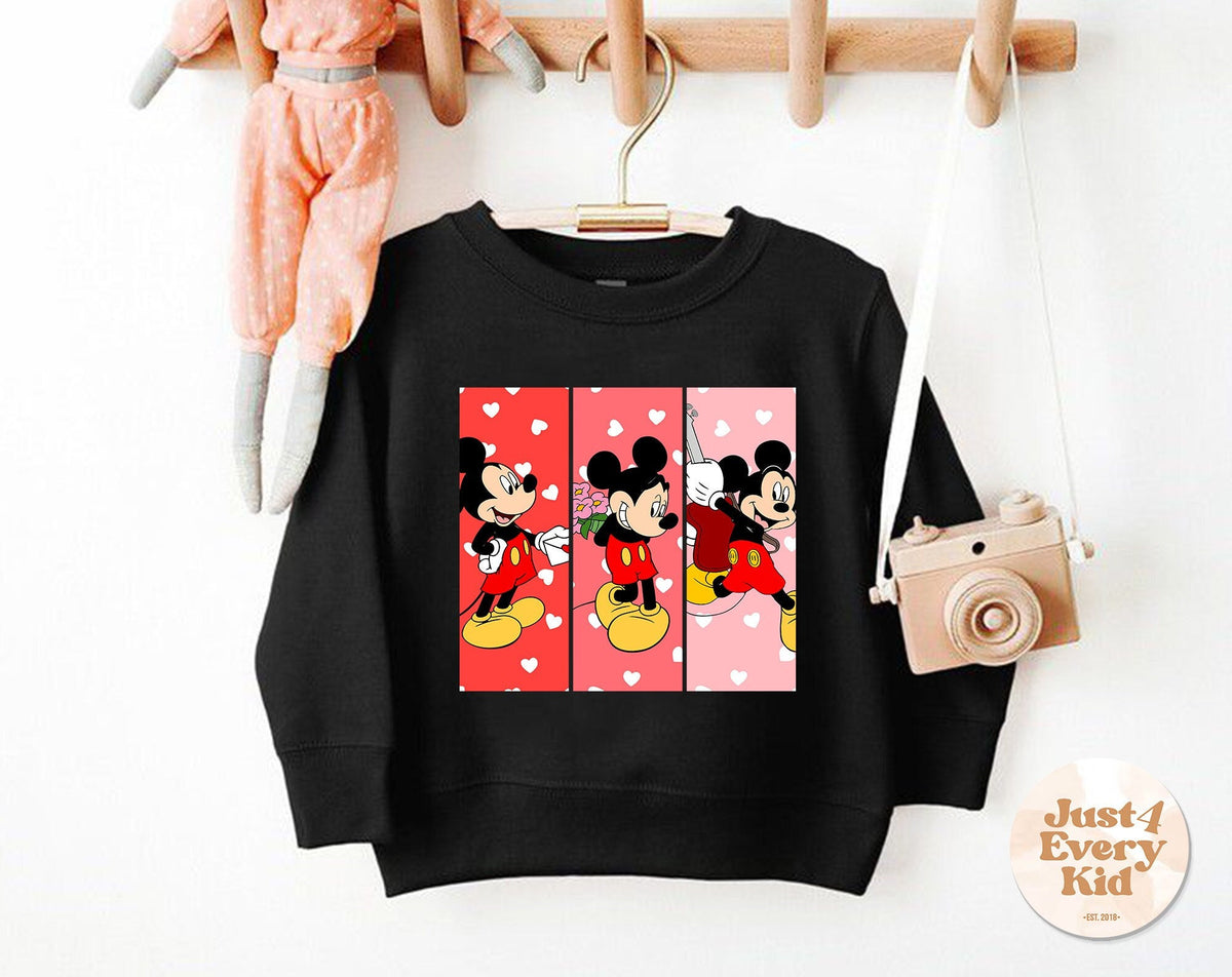 Kids Valentines Sweatshirt Love Sweatshirt Disney Valentine39s Day Sweatshirt Mickey Mouse Valentine39s Day Sweater Mama39s Boy Lover Boy Sweatshirt – Everyday Comfort · Top Pick For Any Outfit