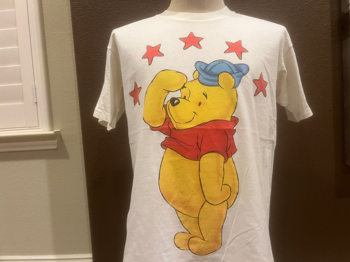 Vintage 9039s Winnie the Pooh Disney White T Shirt Size L Graphic Tee – Premium Graphic · Trending Graphic Apparel