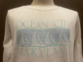 Vintage 8039s Ocean City Maryland Sailing White Crewneck Sweatshirt Size L Sweatshirt – Premium Graphic · Must-Have Style