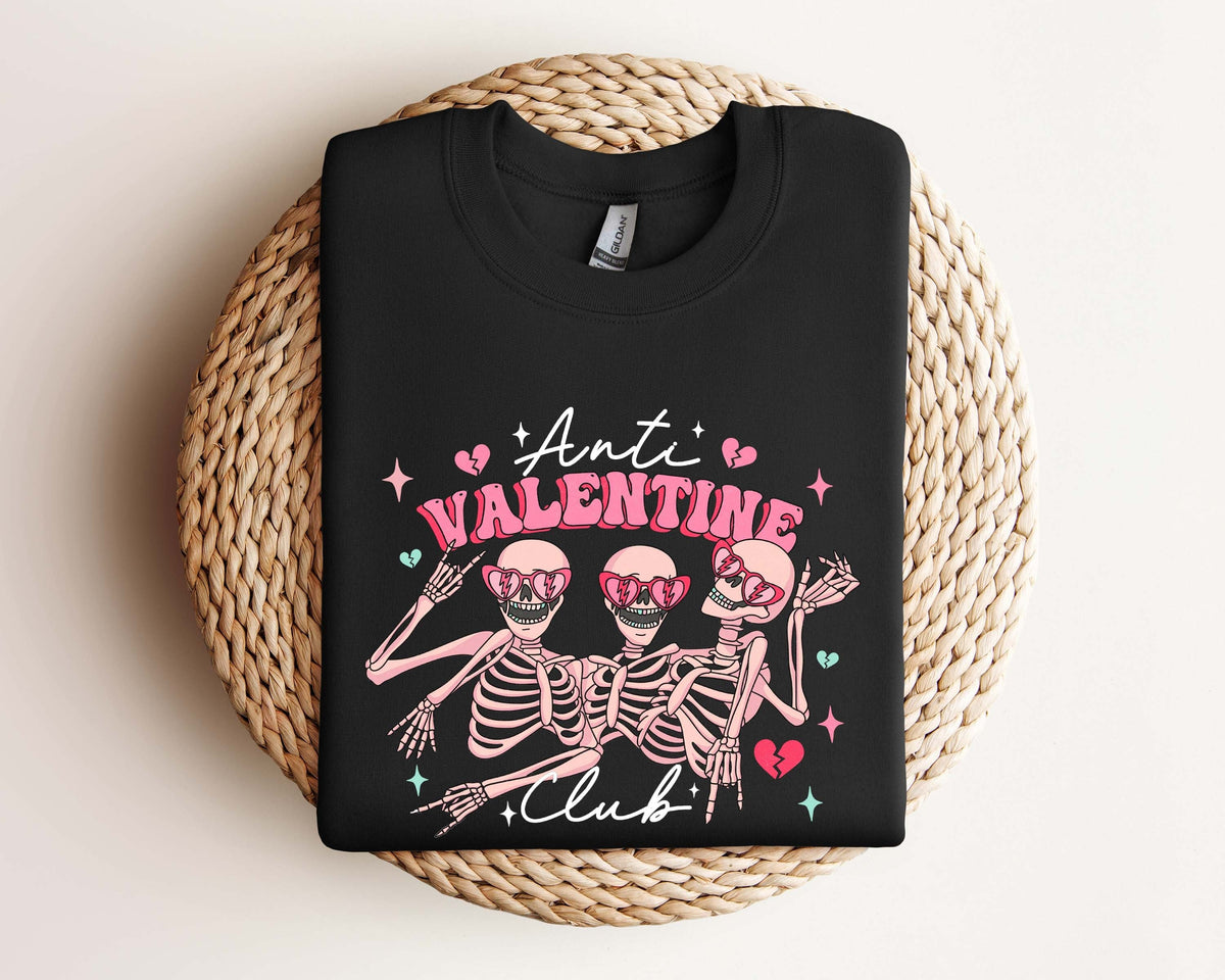 Anti Valentine Skeleton ShirtSingle Valentine SweatshirtSingle Season SweatshirtFunny Valentines Day ShirtSingle Valentines Day Shirt Sweatshirt – Everyday Comfort · Top Pick For Any Outfit