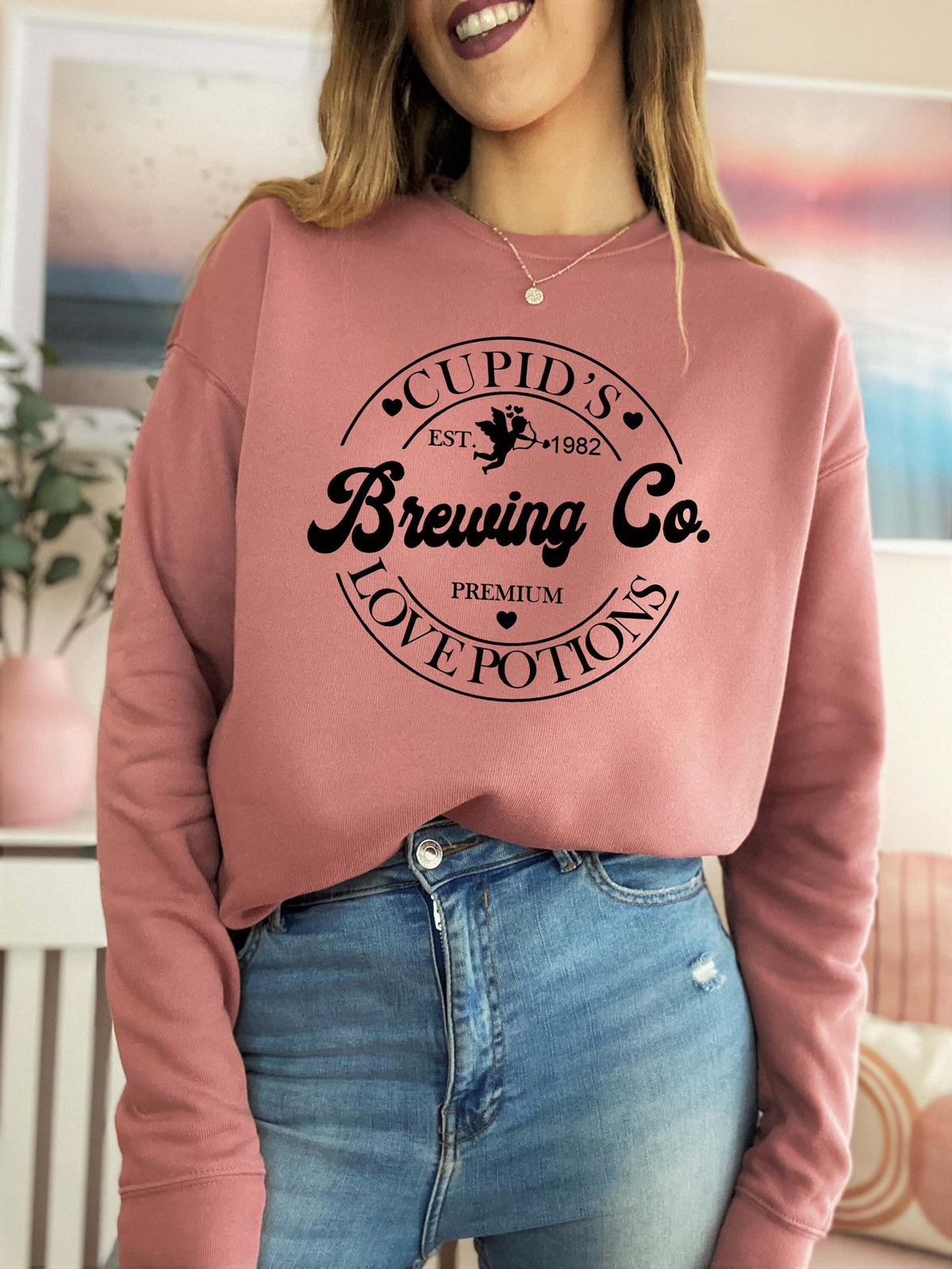 CUPID University Sweatshirt Valentine39s Day Sweatshirt Valentines Sweatshirt Womens Valentines Day SweaterLove SweatshirtCupid Delivery Sweatshirt – Everyday Comfort · High-Quality Print