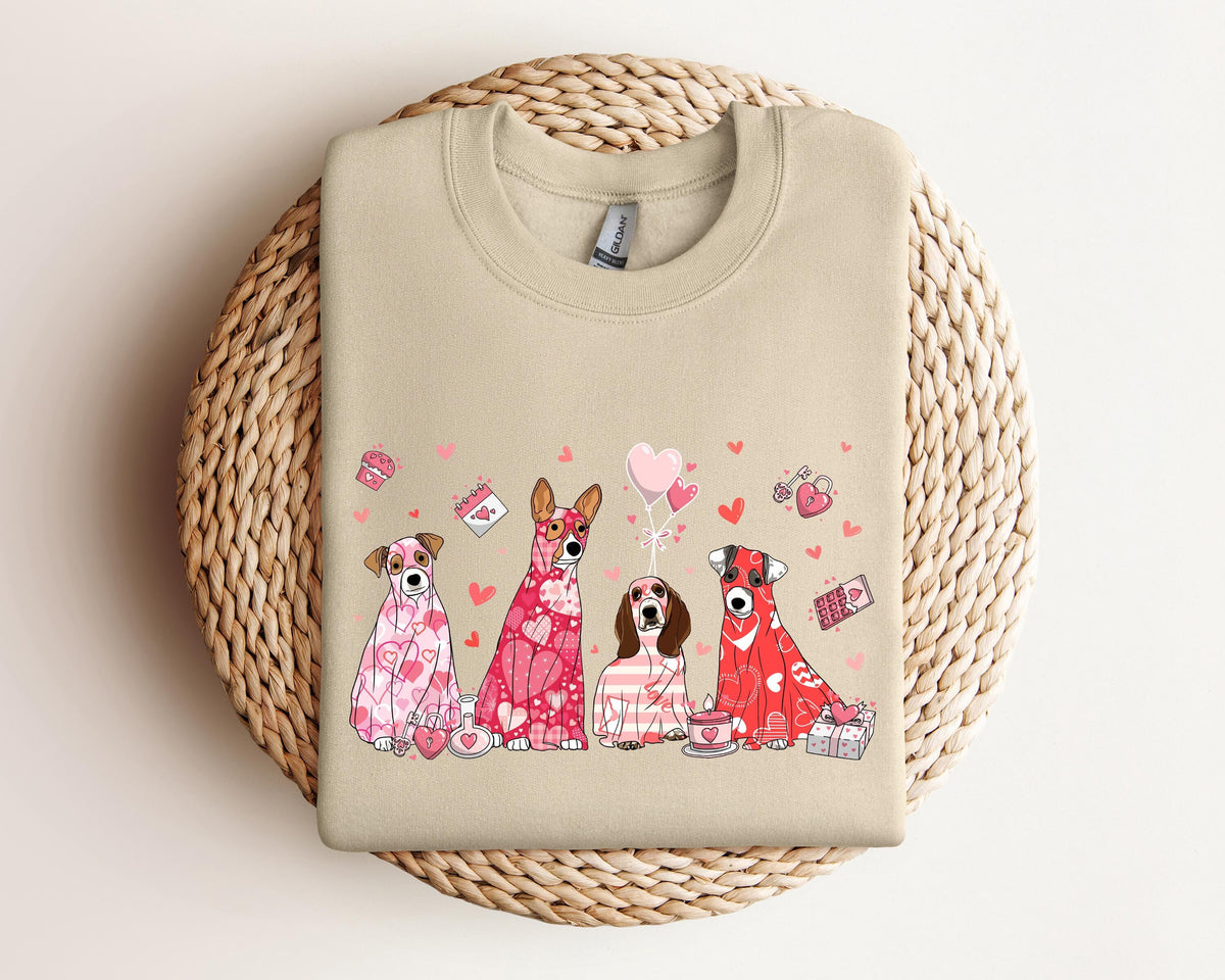 My Dog Is My Valentine Sweatshirt Valentine Dog Sweater Dog Sweatshirt Pet Lover Gift Valentines Day Hoodie Gift for Dog Mom Sweater Hoodie – Warm & Stylish · High-Quality Print