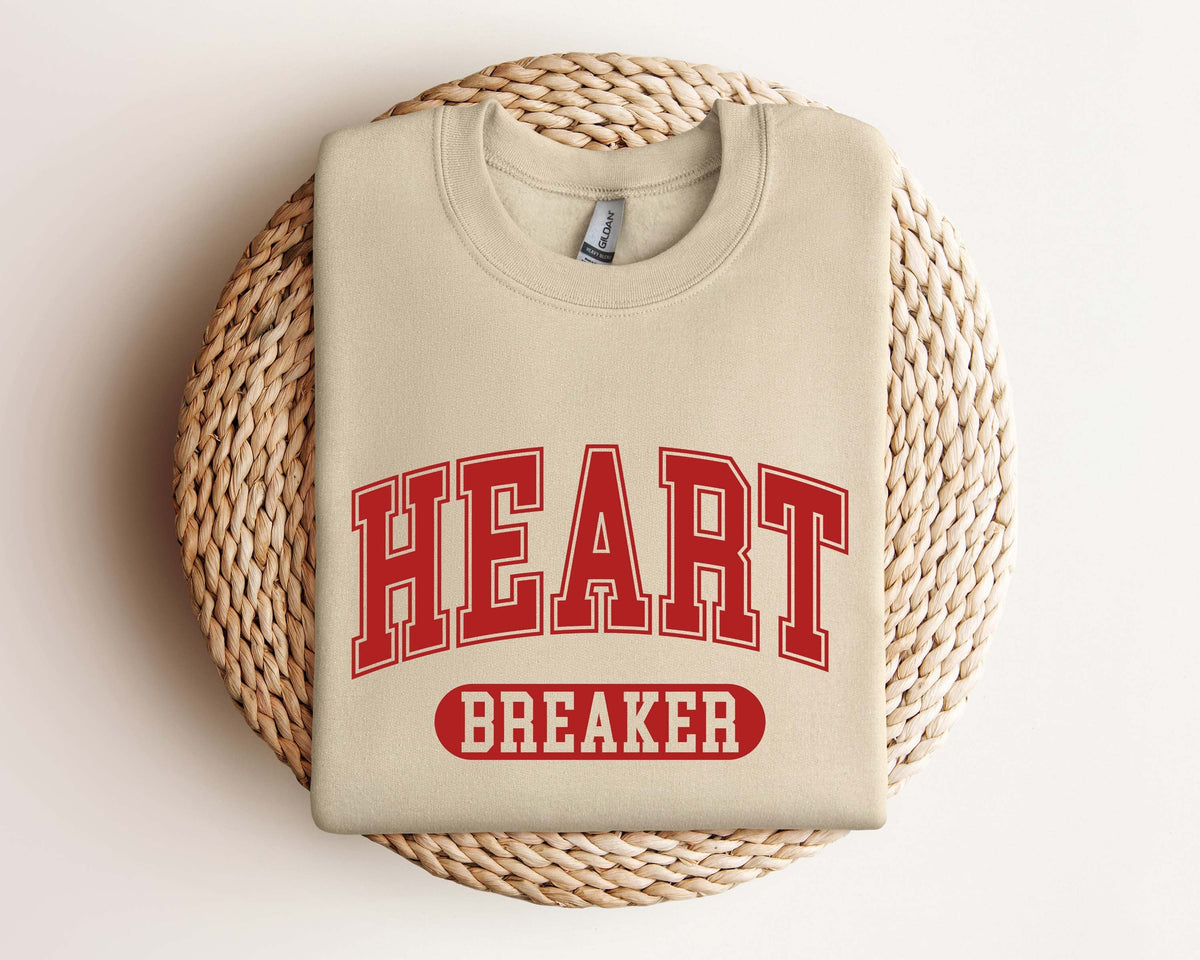 Heart Breaker Sweatshirt Valentines Day Sweatshirt Valentines Sweatshirt Valentines Day Shirt for Women Retro Valentines Shirt Sweatshirt – Soft Feel · Top Pick For Any Outfit