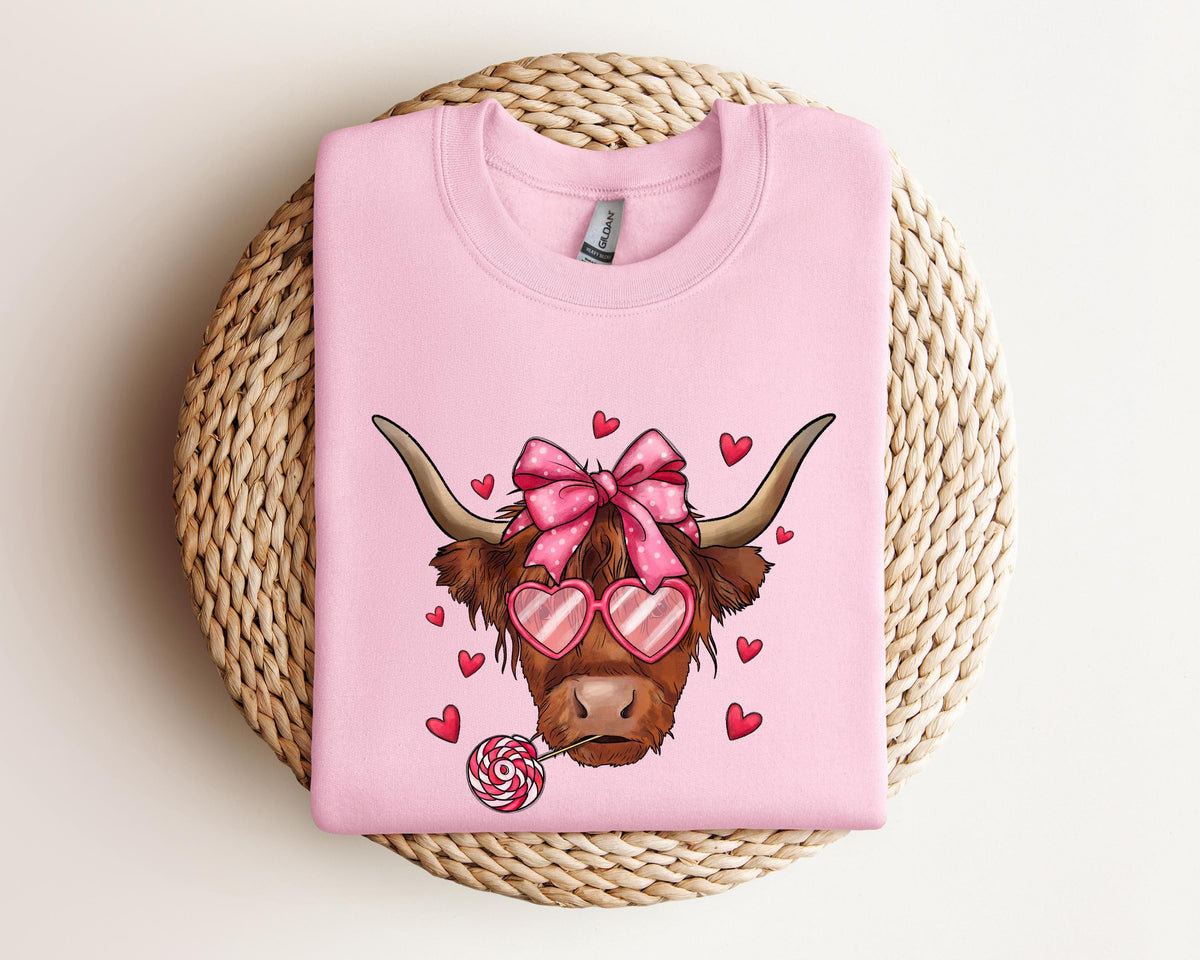 Cow Sweatshirt Christmas Gift Cow Sweatshirt Christmas Hoodie Cow Mom Cow Lover SweatshirtCute Valentine Day Outfit Hoodie – Everyday Comfort · Top Pick For Any Outfit