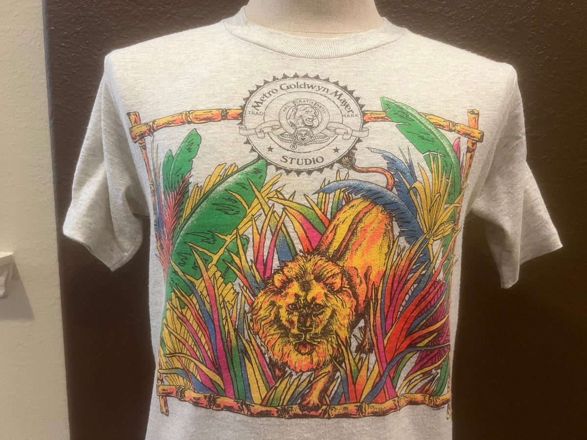 Vintage 9039s MGM Movies MetroGoldwynMayer Studio Grey T Shirt Size M Graphic Tee – Cozy Vibes · Trending Graphic Apparel