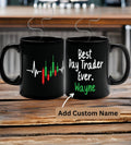 Custom Stock Investor Heartbeat Mug personalized gift for day trader crypto trader Coffee Mug Crypto Bull Run Coffee Lover Graphic Tee – Everyday Comfort · Perfect For Daily Wear