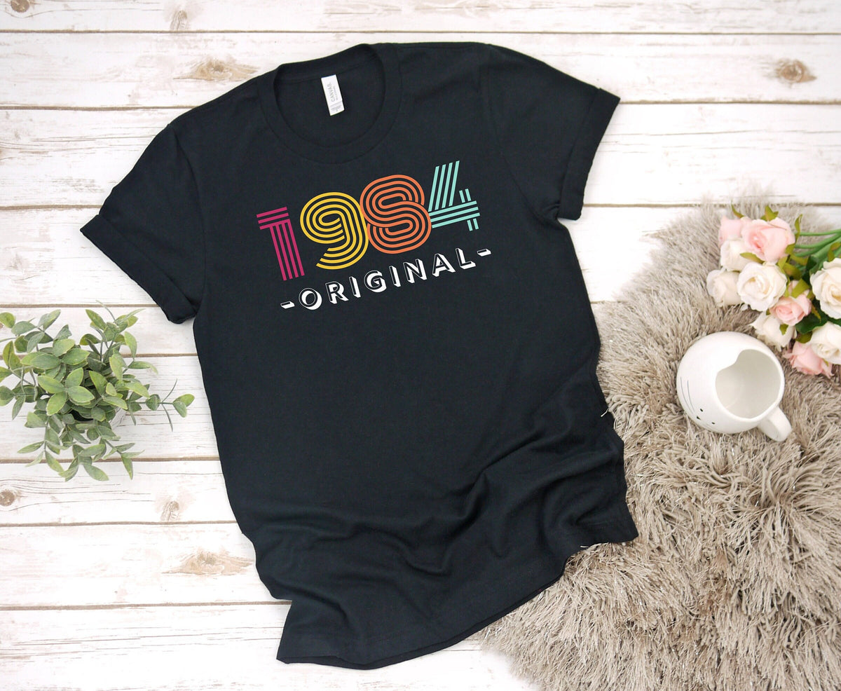 1984 Original Tee 40th Birthday Gift 40th Birthday Gift for Him 40th Birthday Shirt Personalized Birthday Tshirt Gift for Her 40th Tee Graphic Tee – Cozy Vibes · Must-Have Style