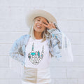 DTF Turquoise Rings Rock Hand DTF Print Western Direct to film Transfer Turquoise Concho Lightening Bolt Rodeo Themed Texas Style Hot Press Graphic Tee – Feel-Good Design · Must-Have Style