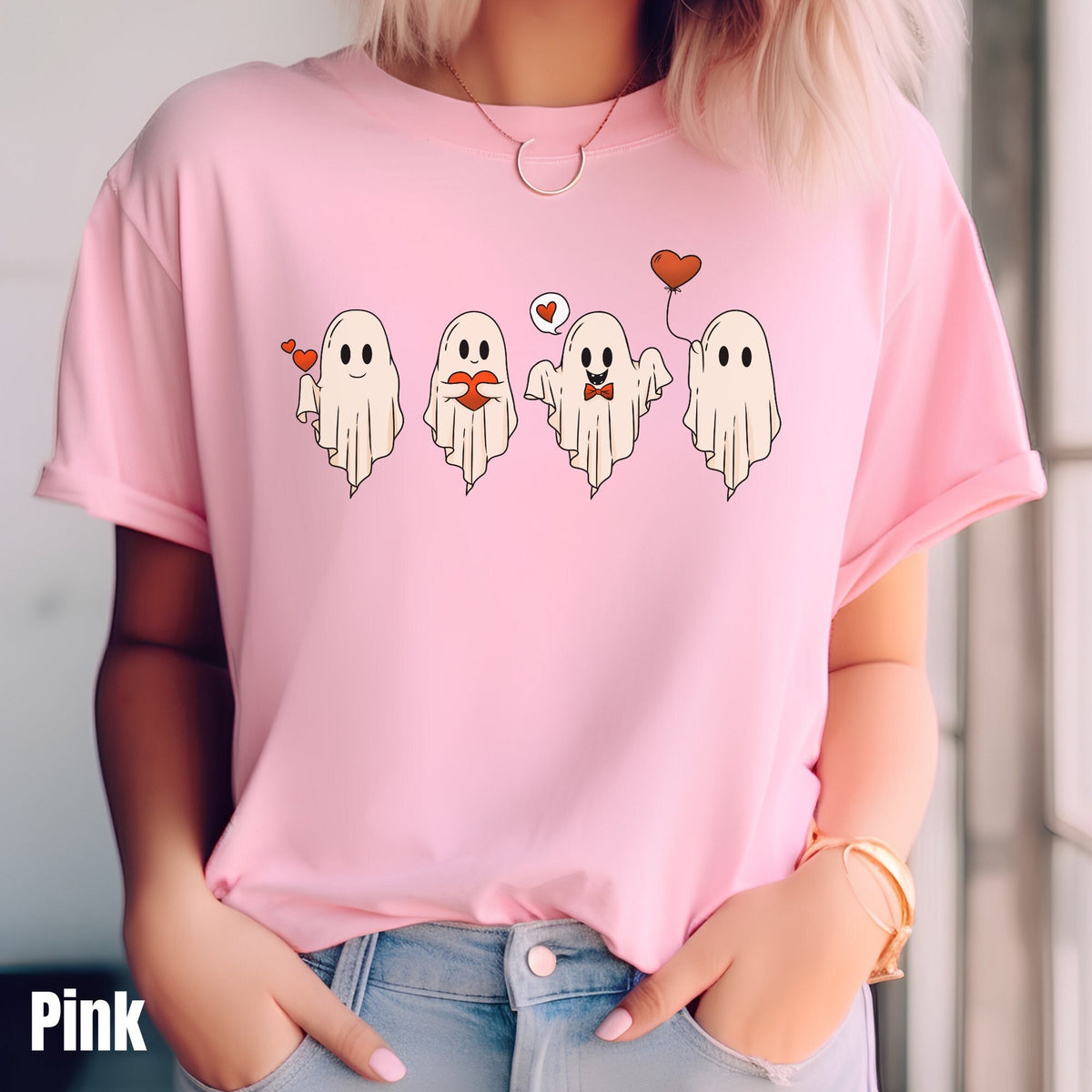 Ghost Valentines Shirt Cute Valentine Tshirt Valentine39s Day Ghost Sweatshirt Ghosts With Hearts Valentine Gift Happy Valentines Day Sweatshirt – Aesthetic Look · Must-Have Style