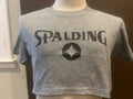Vintage 8039s Spalding Grey Cropped T Shirt Size L Graphic Tee – Cozy Vibes · High-Quality Print