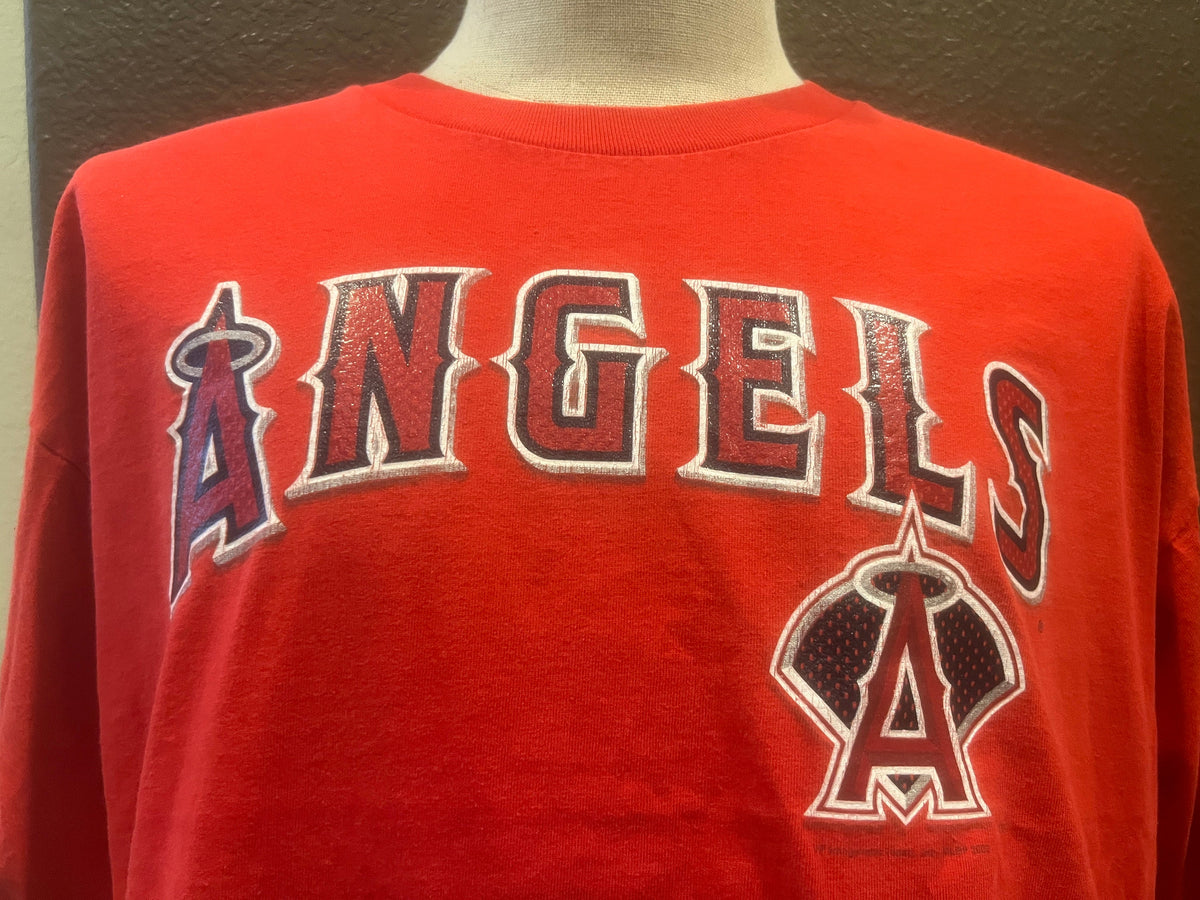 Vintage 200039s Los Angeles Angels Red T Shirt Size XL Graphic Tee – Soft Feel · Must-Have Style