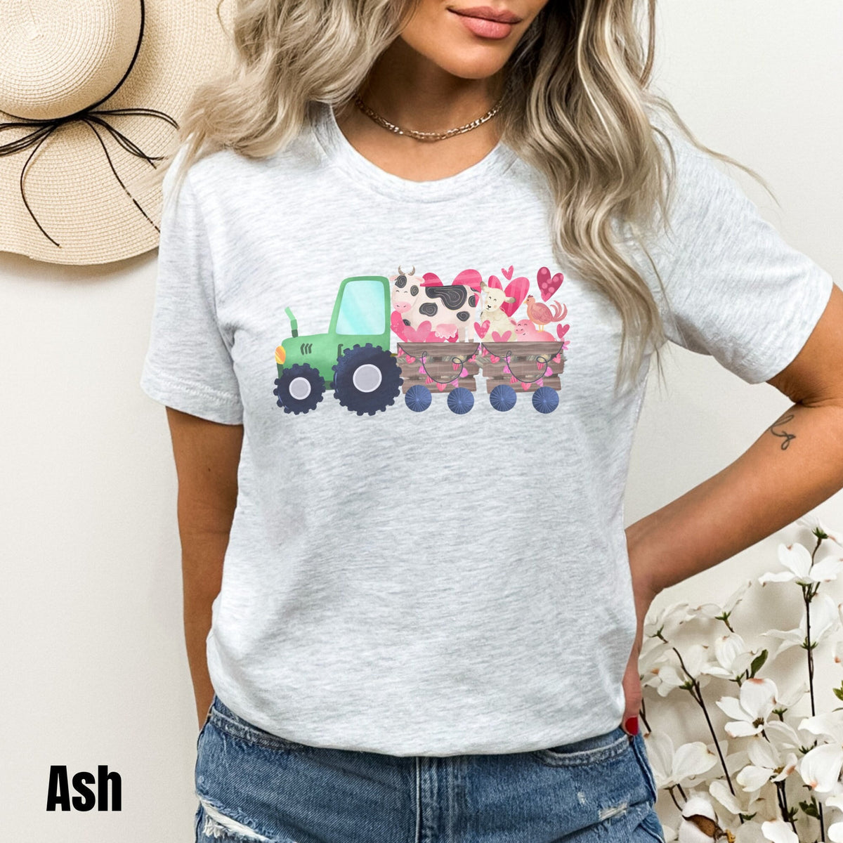 Tractor Valentine Shirt Farmer Shirt Farm Animals Shirt Farm Life Valentine Shirt Western Valentine Tee Country Heart Tee Mama Valentine Graphic Tee – Feel-Good Design · Trending Graphic Apparel