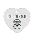 Funny Mother Ornament Valentines Day Gift Funny Mom Gift Cute Sheep Mothers Day Present Mom Birthday Love You Maaa Graphic Tee – Warm & Stylish · Must-Have Style
