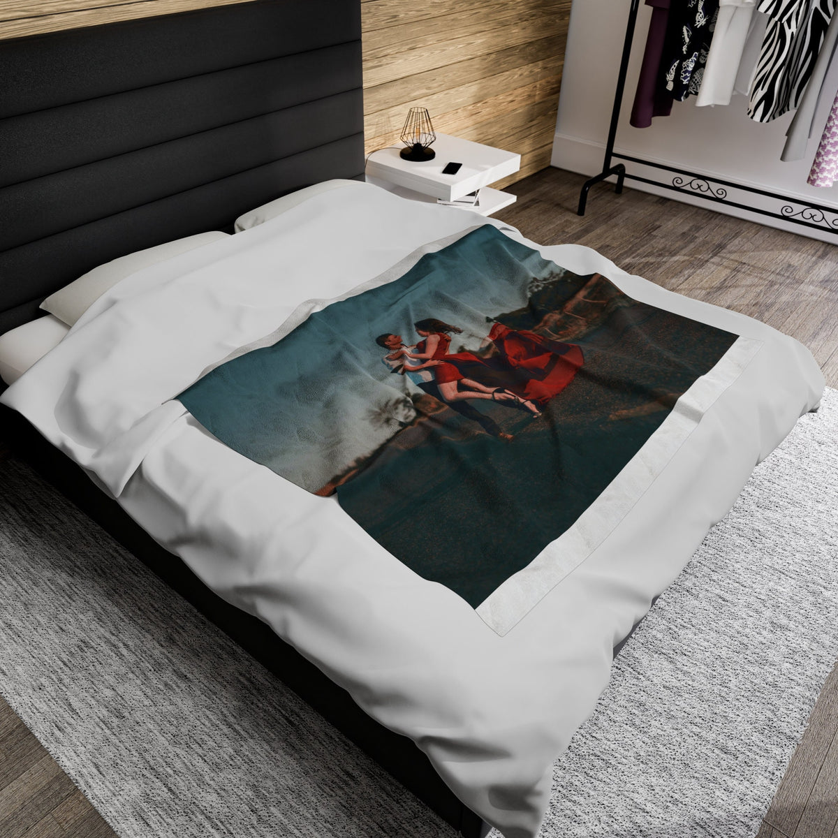 Personalized Custom Blanket Name Blanket Blanket Gift Custom Blanket Valentines Day Gift Gift couple Velveteen Plush Blanket Graphic Tee – Easygoing Wear · Perfect For Daily Wear