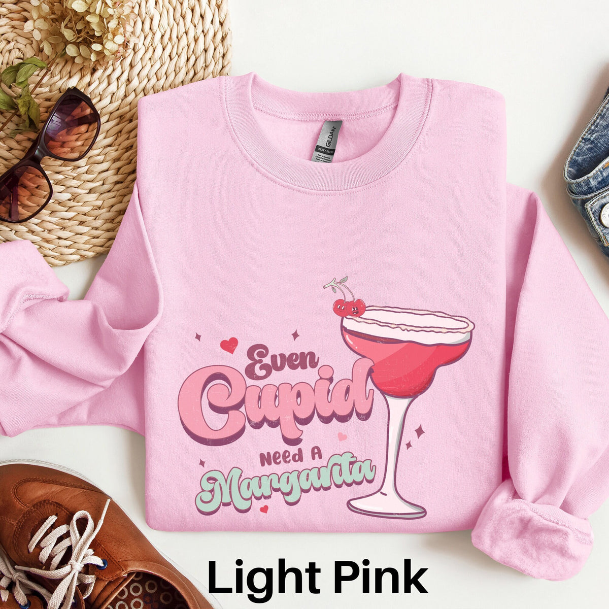 Margarita Valentine Sweatshirt Margarita Lover Sweater Cupid Valentine Cute Valentine Shirt Marg Gift Mama Valentine Valentines Day Sweatshirt – Soft Feel · Top Pick For Any Outfit