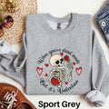 Skeleton Valentine Sweatshirt Skeleton Sweater Funny Valentines Day Shirt Skeleton Heart Tee Retro Valentine39s Day Shirt Anti Valentine Sweatshirt – Cozy Vibes · Trending Graphic Apparel
