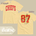Adult Chiefs front Karma is the Guy on the Chiefs back tee Unisex garment dyed heavyweight t shirt Game Day Graphic Tee – Everyday Comfort · Great Gift For Fans