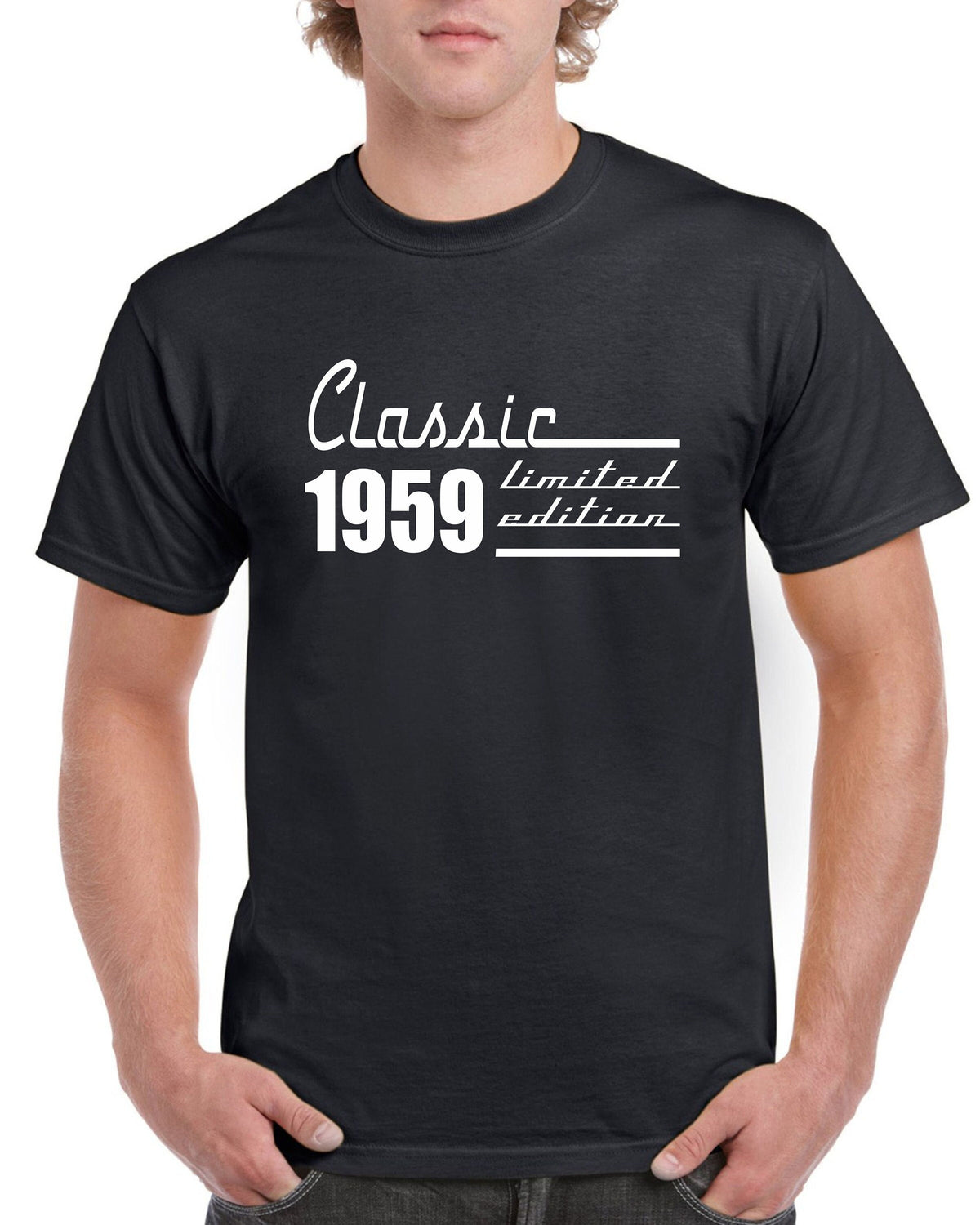 Mens 65th Birthday Gifts For Dad T Shirt Top Shirt Gift Present Sixty Five Classic 1959 Limited Edition Funny Tee 65th Gifts Graphic Tee – Soft Feel · Perfect For Daily Wear