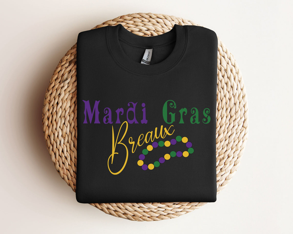 Mardi Gras Breaux SweatshirtMardi Gras SweatshirtLouisiana Mardi Gras HoodieFestival SweatshirtMardi Gras OutfitGiftCarnival Shirt Hoodie – Bold Style · Perfect For Daily Wear