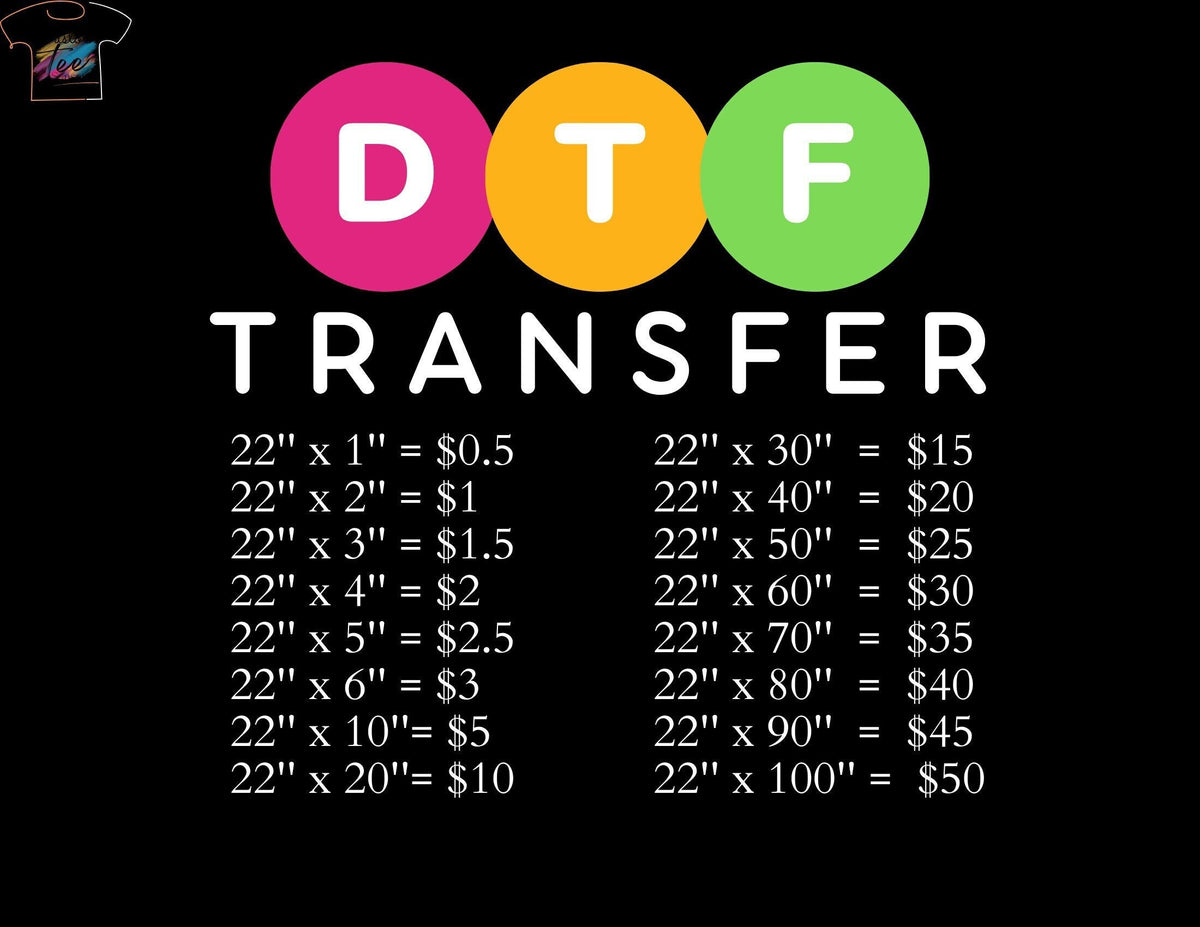 DTF Print Custom Transfer Full Color DTF Ready to Apply Full Gang Sheet Heat Transfers Bulk Logo SheetIron On T shirt DTF Tshirt Graphic Tee – Fan Favorite · High-Quality Print