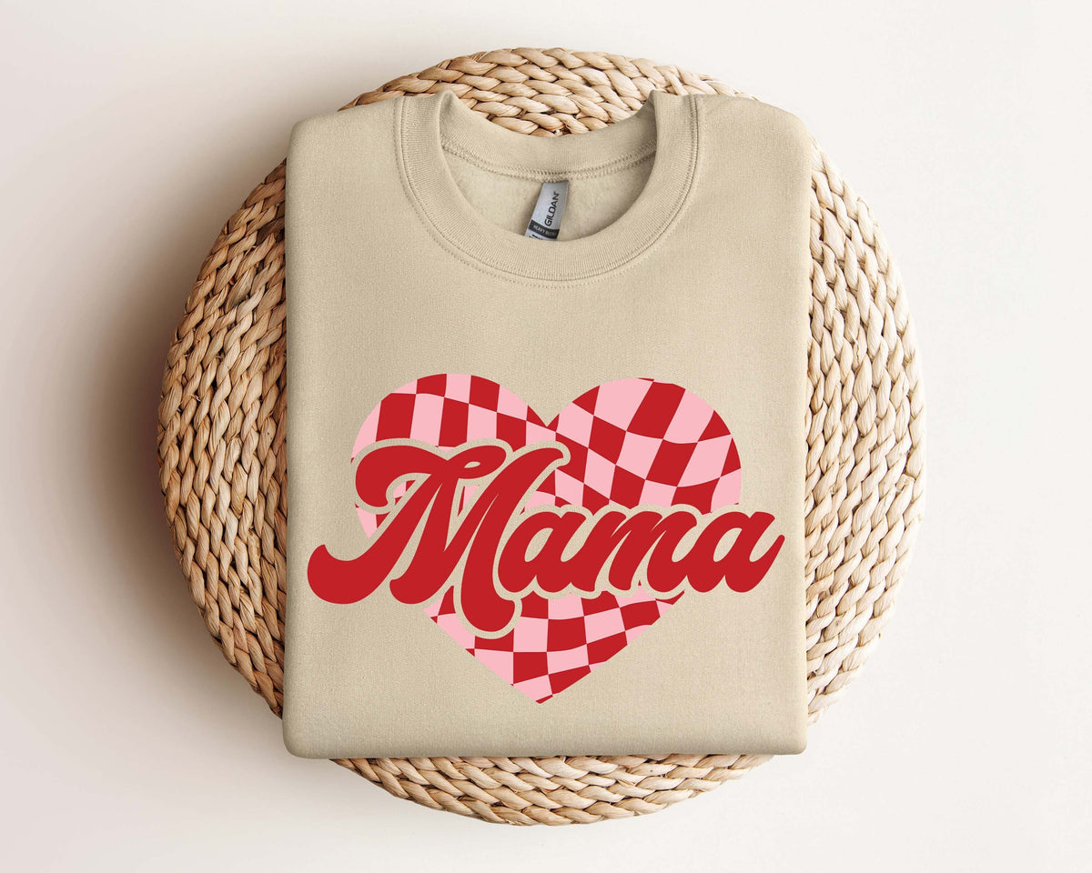 Mama Valentines Heart Valentines Day ShirtValentines Day Shirts For WomanLatte Valentine ShirtValentines Day GiftValentines Mom Gift Graphic Tee – Fan Favorite · Top Pick For Any Outfit