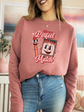 Were a Perfect Match SweatshirtValentines Day Sweatshirt Valentines Sweatshirt Valentines Day Shirt for Women Retro Valentines Shirt Sweatshirt – Everyday Comfort · Great Gift For Fans