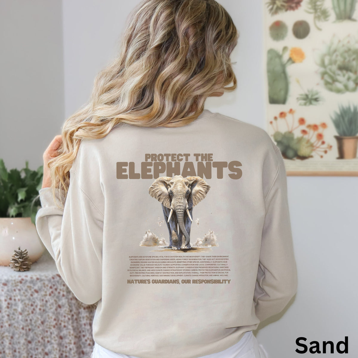 Protect the Elephants Sweatshirt Elephant Sweater Elephant Lover Gift Save Our Forests Shirt Animal Conservation Tee Endangered Animals Sweatshirt – Fan Favorite · Must-Have Style