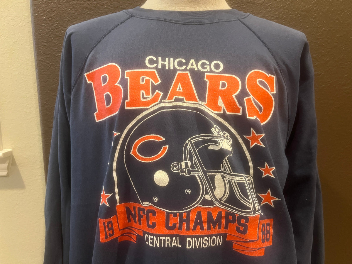 Vintage 8039s 1988 NFC Champs Chicago Bears Blue Crewneck Sweatshirt Size L Sweatshirt – Feel-Good Design · Top Pick For Any Outfit