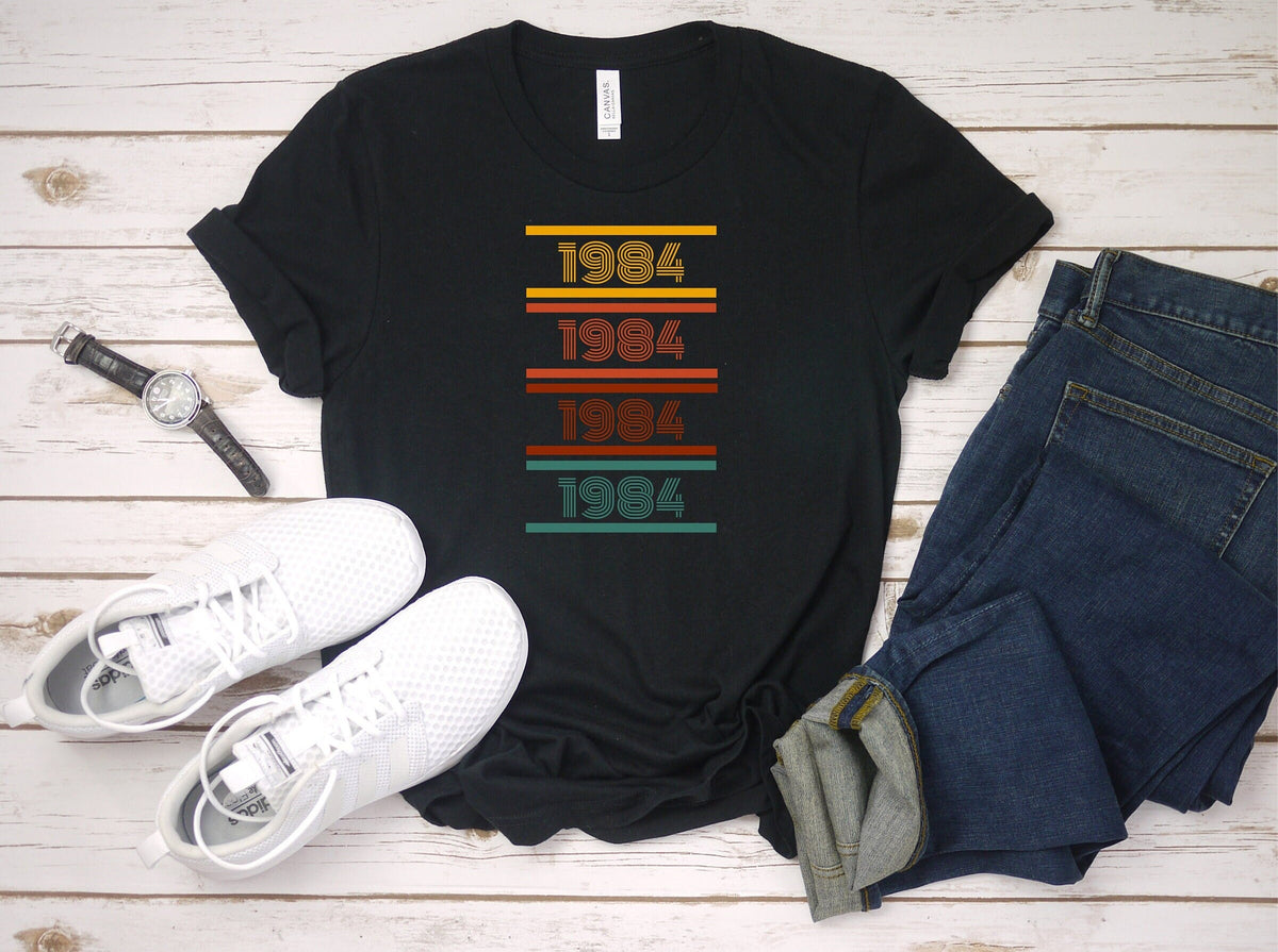 1984 Shirt 40th Birthday 40th Birthday Gift 40th Birthday Gift for Him 40th Birthday Shirt Personalized Birthday Tshirt Idea for her Graphic Tee – Soft Feel · Must-Have Style