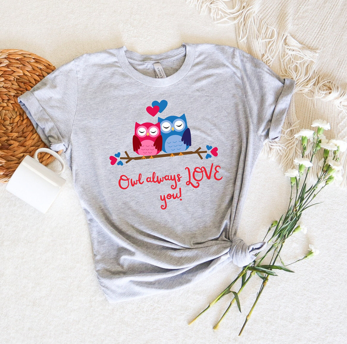 Owl Always Love You Valentines Day Shirt Funny Animal Tee Valentine Party Tee Owl Tshirt Gift for her Funny Couple Tee Owl lover Graphic Tee – Bold Style · Great Gift For Fans