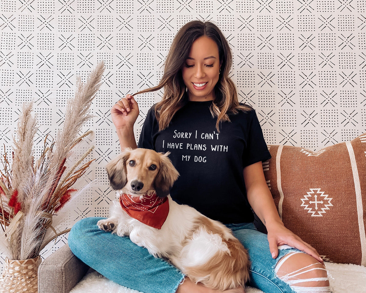 I Have Plans With My Dog TShirt Sorry I Can39t I Have Plans With My Dog Shirt Dog Owner TShirt Graphic Tee – Fan Favorite · Perfect For Daily Wear