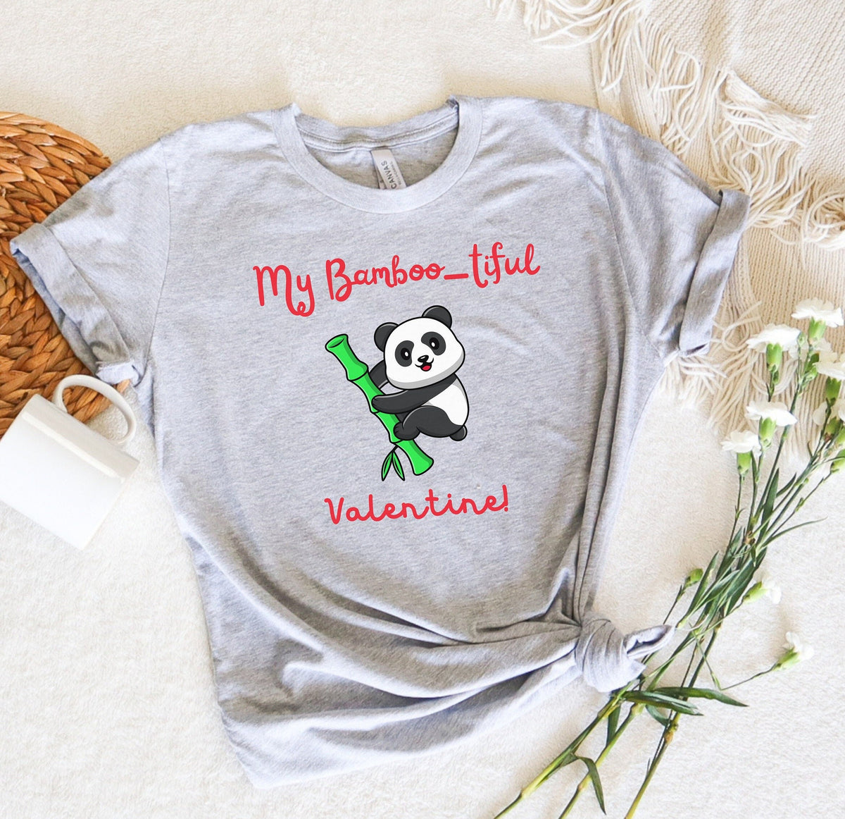 My Bamboo tiful Valentine Valentines Day Shirt Funny Animal Tee Valentine Party Tee Panda Gift for her Funny Couple Tee Panda lover Graphic Tee – Easygoing Wear · High-Quality Print