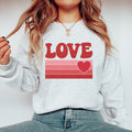 Retro Love Sweatshirt Womens Valentines Day Sweatshirt Retro Valentines Day Shirt Sweatshirt – Feel-Good Design · Perfect For Daily Wear
