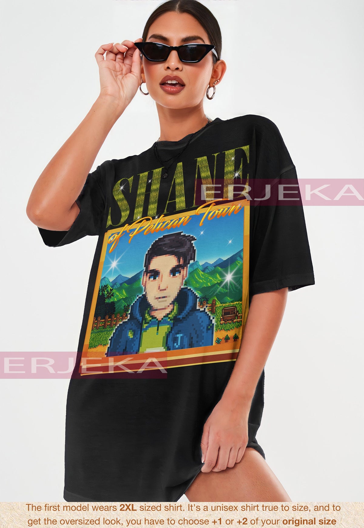 SHANE STARDW VALLEY ShirtFood Spirit Stardw Vally Shirt Stardw Vally Character Shane Tshirt Farming Harvst Moon Rpg Video Game Tee Graphic Tee – Premium Graphic · Perfect For Daily Wear