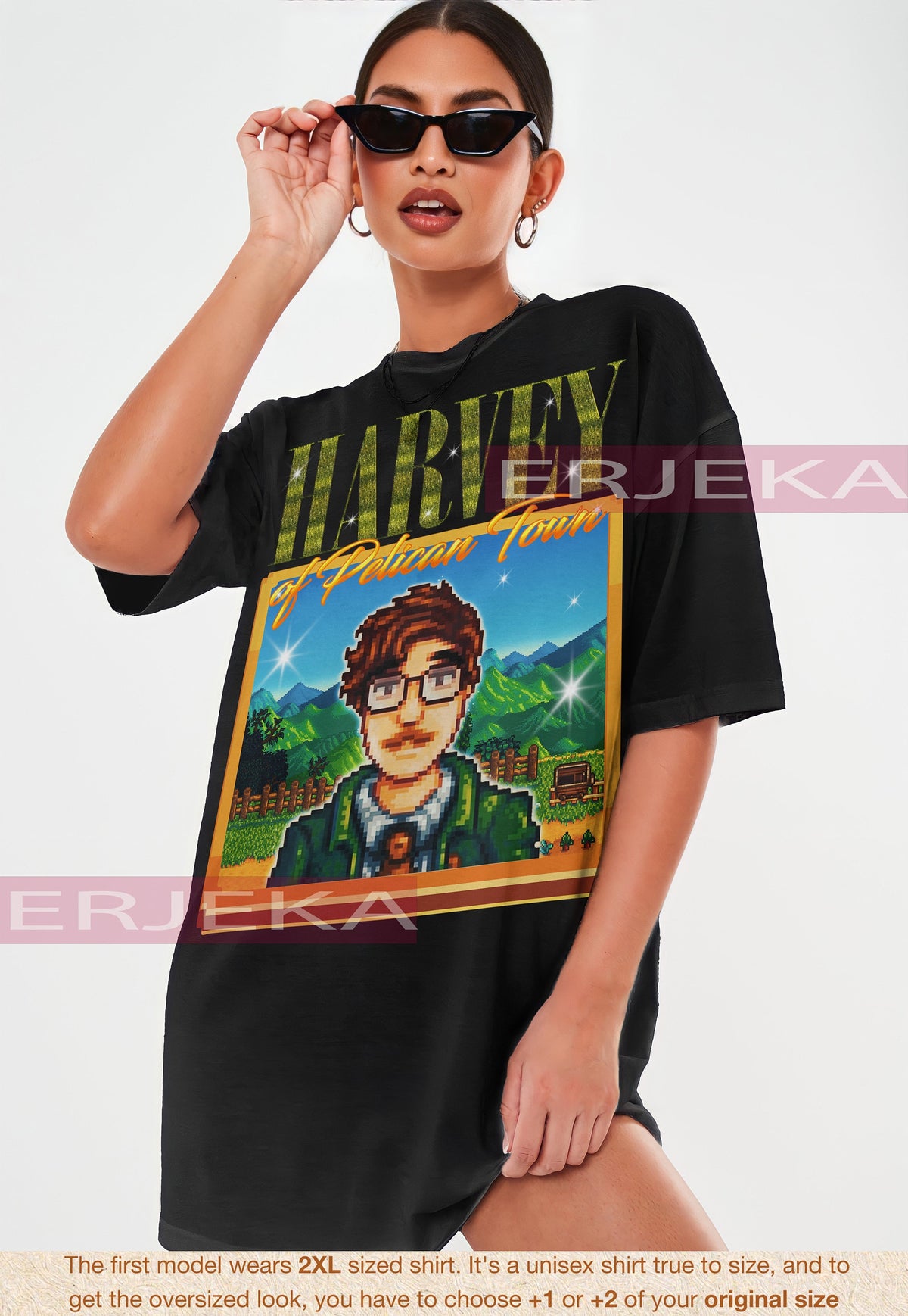 STARDW VALLEY HARVEY Shirt Food Spirit Stardw Vally Shirt Stardw Vally Character Harvey Tshirt Farming Harvst Moon Rpg Video Game Tee Graphic Tee – Bold Style · High-Quality Print