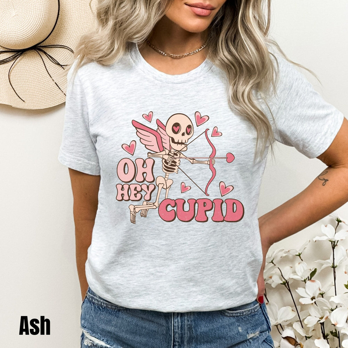 Skeleton Cupid Valentine Shirt Cupid Valentine Tee Funny Valentines Day Shirt Skeleton Heart Tee Retro Valentine39s Day Shirt Graphic Tee – Fan Favorite · Great Gift For Fans