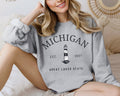 Michigan Lighthouse Crewneck Sweatshirt Unisex Great Lakes Vacation Pullover Gift Souvenir Sweatshirt – Aesthetic Look · Top Pick For Any Outfit