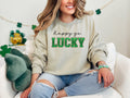 Happy Go Lucky Sweatshirt St Patrick39s Day Sweatshirt Rainbow Saint Patty39s Day Hoodie Saint Patrick39s Day Gift Lucky Irish Sweatshir Hoodie – Bold Style · High-Quality Print