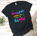 Scalpal Scrubs and lots of Blood Surgical Tech Shirt ST Shirt Surgical Life Surgical Technician Tshirt Surgical Technologist Graduation Graphic Tee – Bold Style · Perfect For Daily Wear