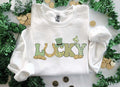 Cute Lucky Sweatshirt Funny St Patrick39s Day Sweatshirt Happy Shamrock Shirt Irish Shirt Women39s St Patricks Day Shirt Sweatshirt – Soft Feel · Great Gift For Fans
