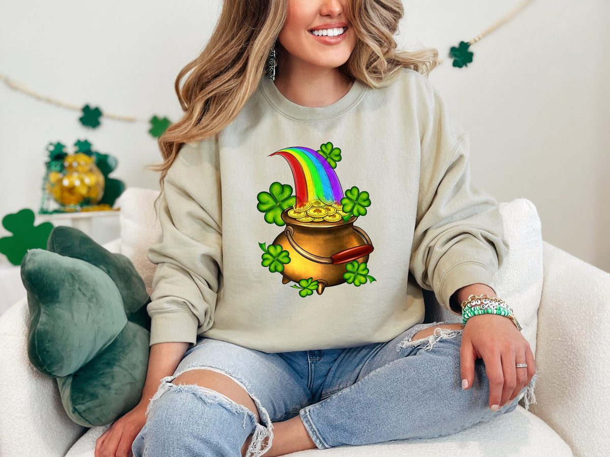 Have a Lucky Day Shirt Rainbow Sweater Shamrock Rainbow St Patrick39s Day Shirt Lucky Sweatshirt Clover Sweatshirt Shamrock Sweatshirt Sweatshirt – Everyday Comfort · Perfect For Daily Wear
