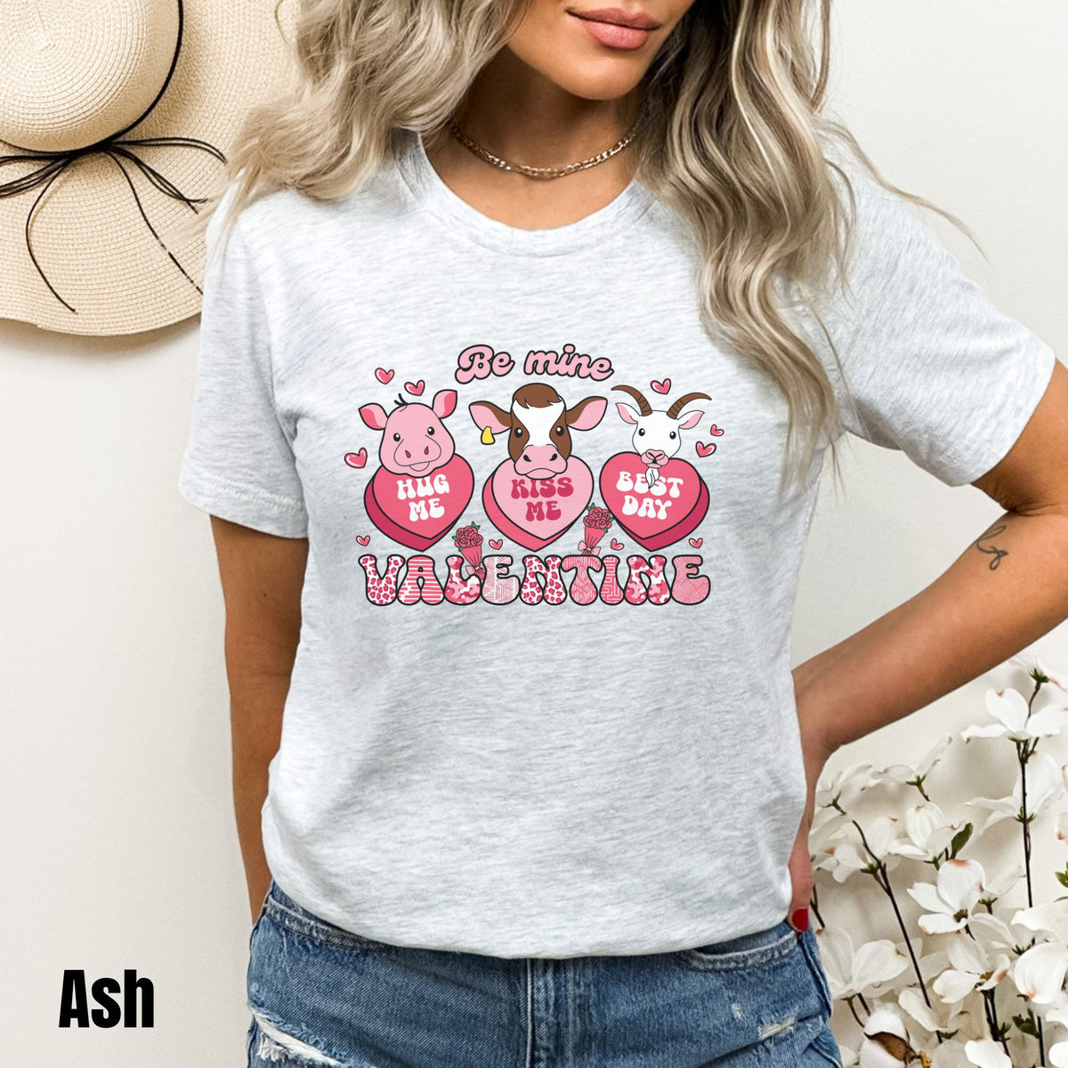 Farm Animals Valentine Shirt Farm Shirt Funny Cow Shirt Chicken Valentine Shirt Cow Lover Shirt Pig Valentine Tee Country Heart Tee Graphic Tee – Everyday Comfort · Trending Graphic Apparel