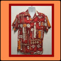 HS024 Vintage 196039s7039s cotton tiki Hawaiian shirt by Kauai Size medium Graphic Tee – Soft Feel · Trending Graphic Apparel