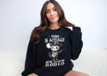 This Actually Is My First Rodeo Sweatshirt Country Music Sweatshirt Western Cowgirl Sweatshirt Sweatshirt – Aesthetic Look · Top Pick For Any Outfit